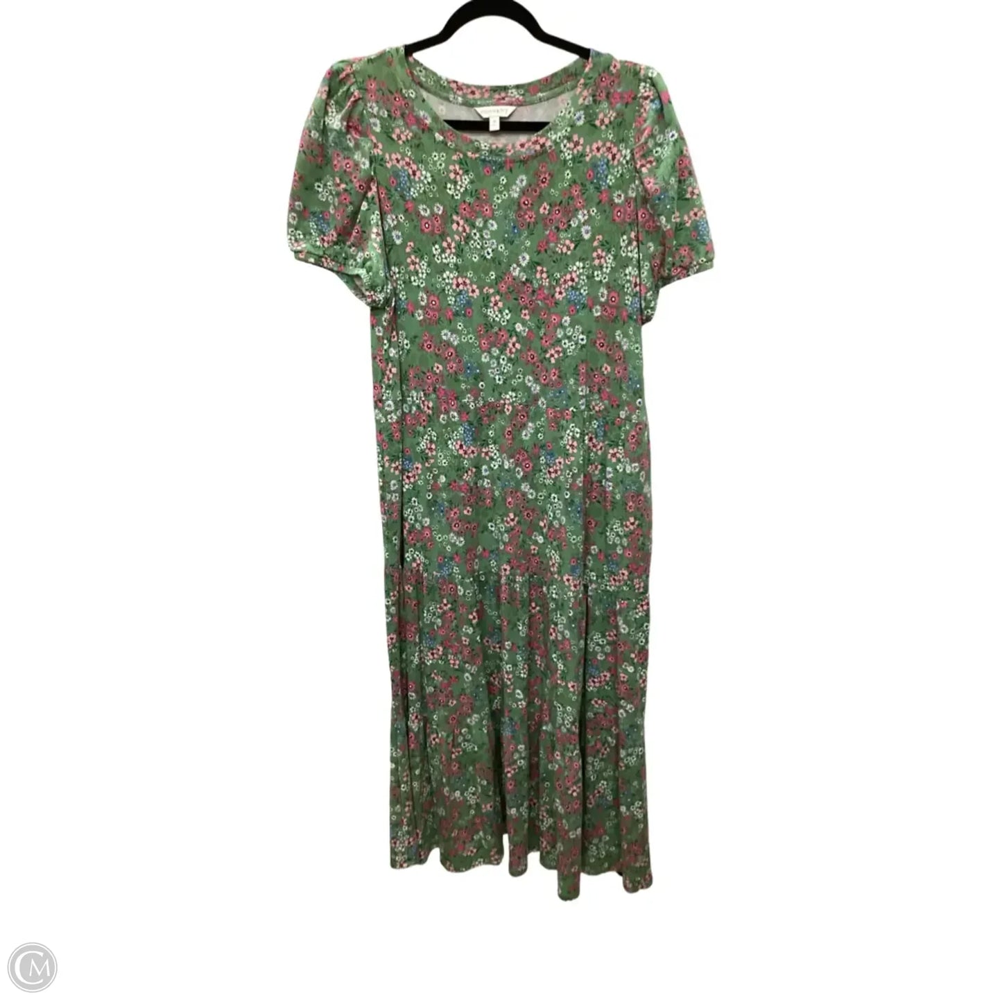 Dress Casual Midi By Crown And Ivy In Green, Size: 1x