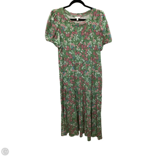 Dress Casual Midi By Crown And Ivy In Green, Size: 1x