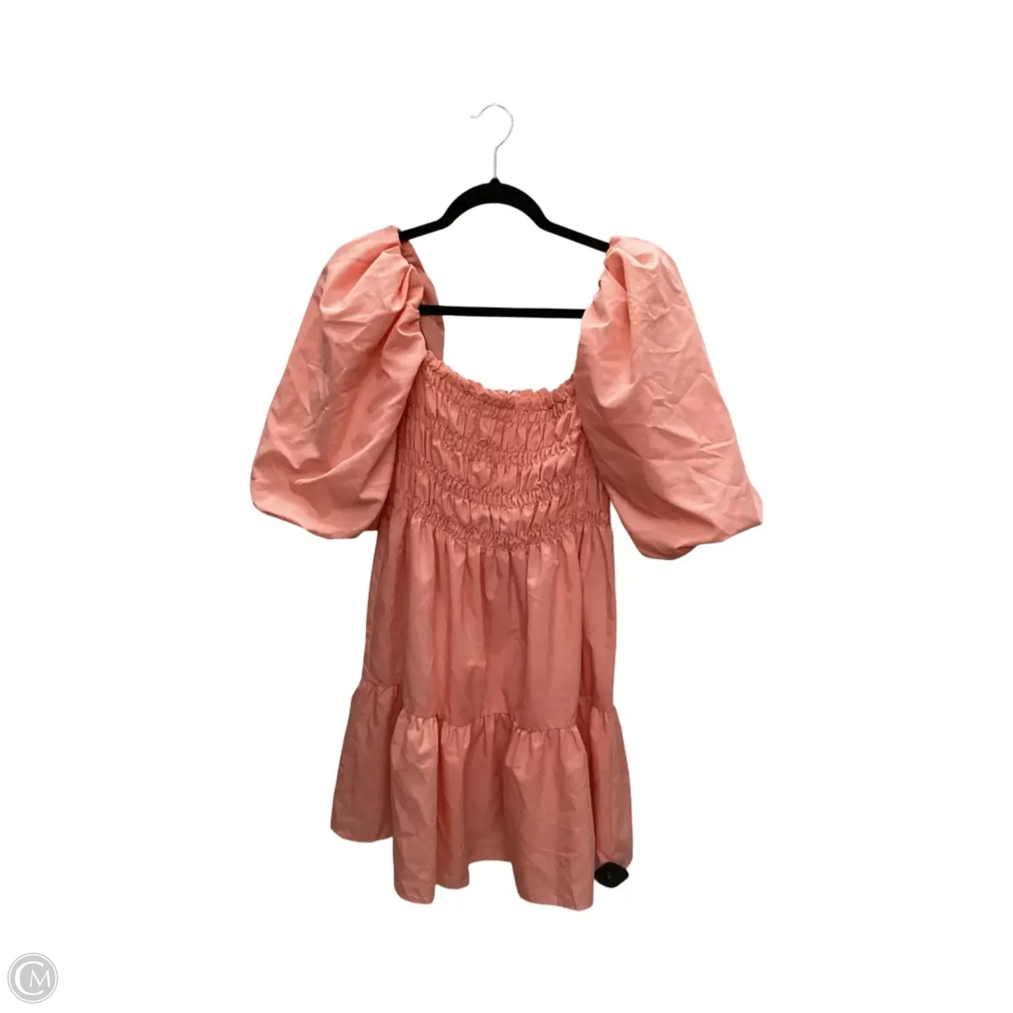 Dress Casual Short By Vine & Love In Peach, Size: L
