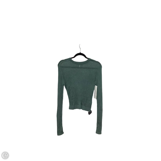 Blouse Long Sleeve By Free People In Green, Size: S