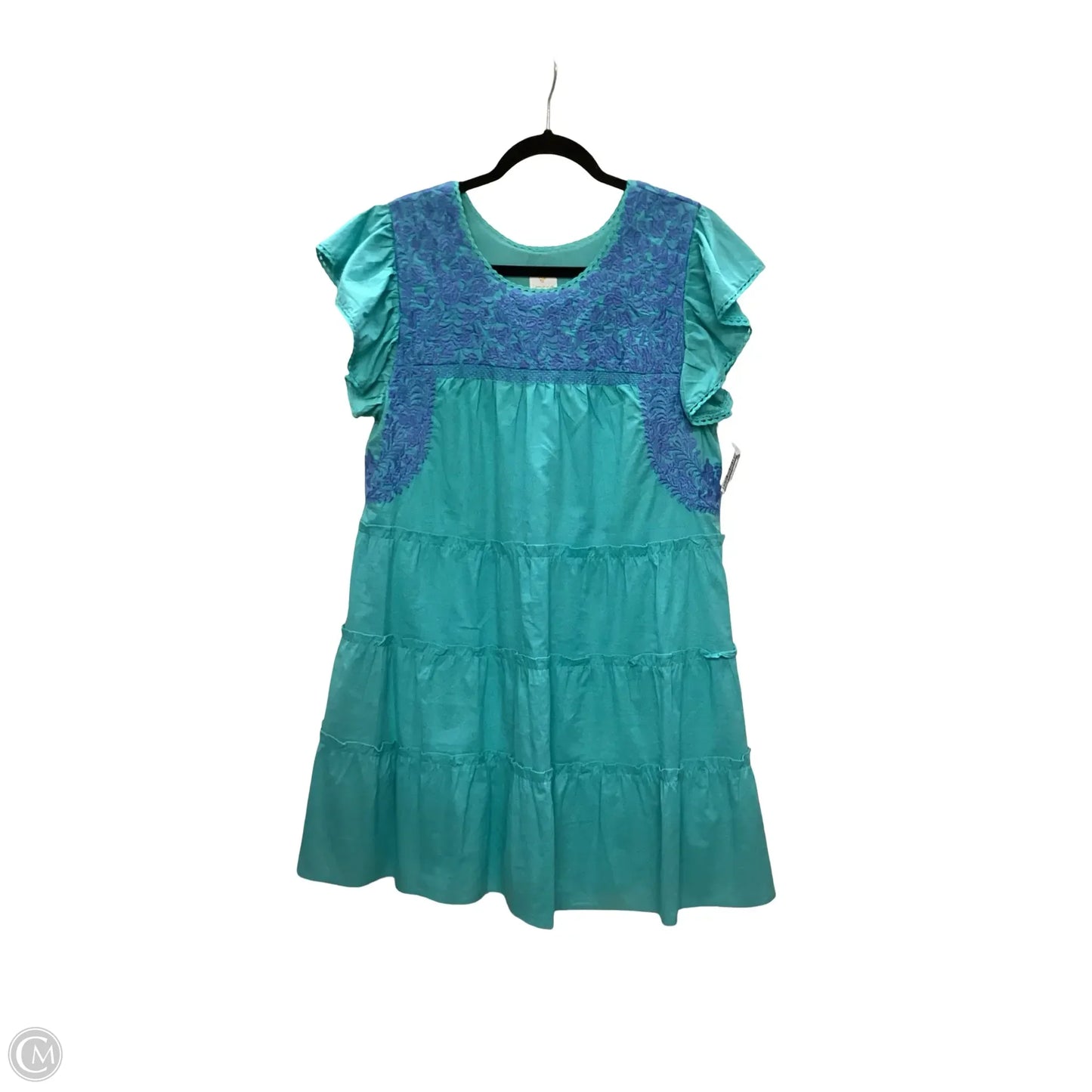Dress Casual Short By J.marie In Blue, Size: M