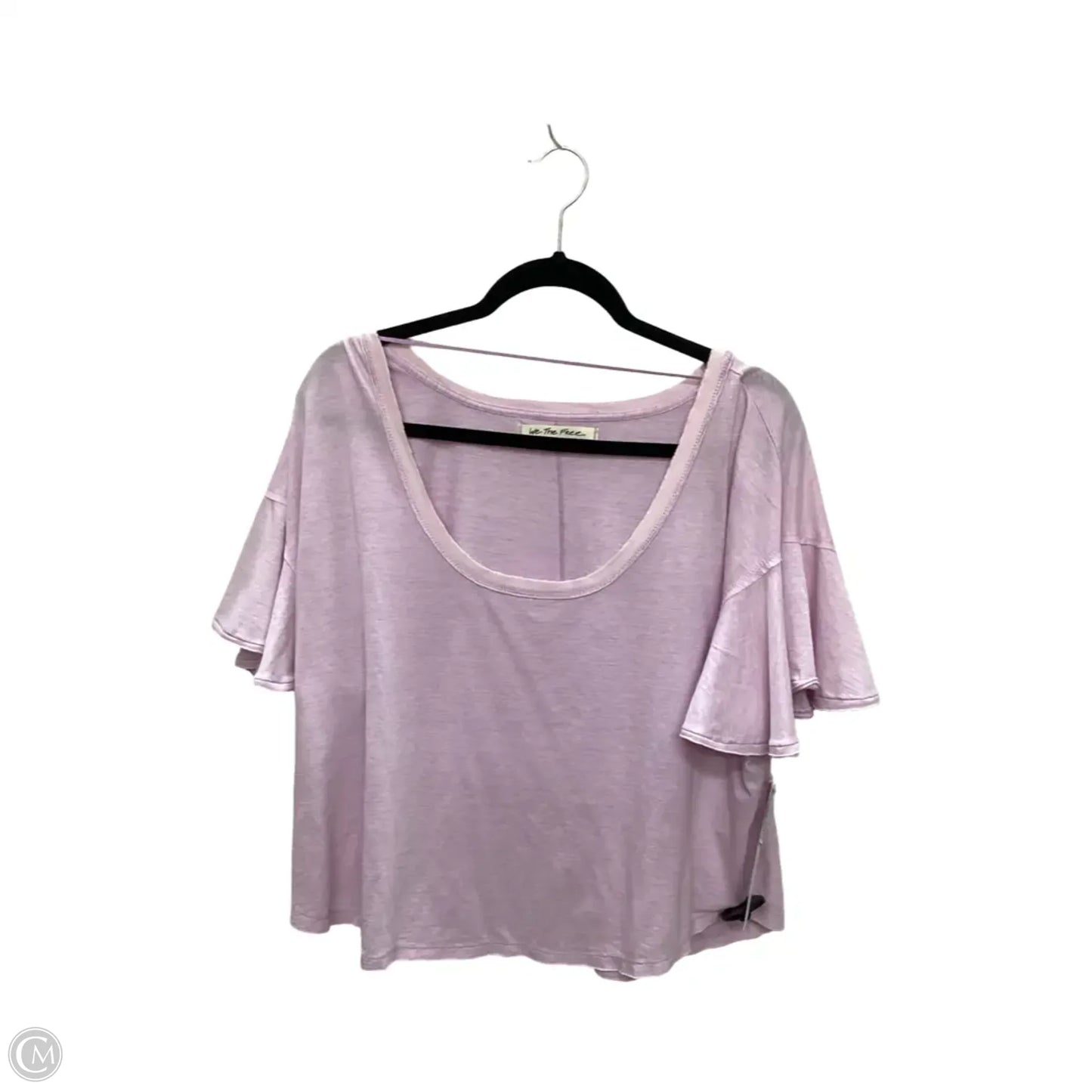 Blouse Short Sleeve By We The Free In Purple, Size: Xl