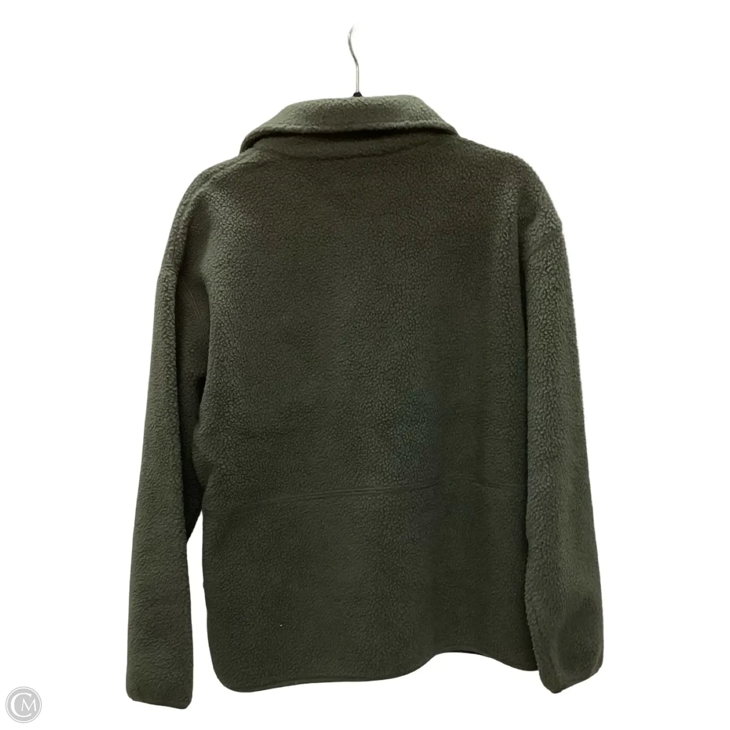 Jacket Faux Fur & Sherpa By Topshop In Green, Size: Xs