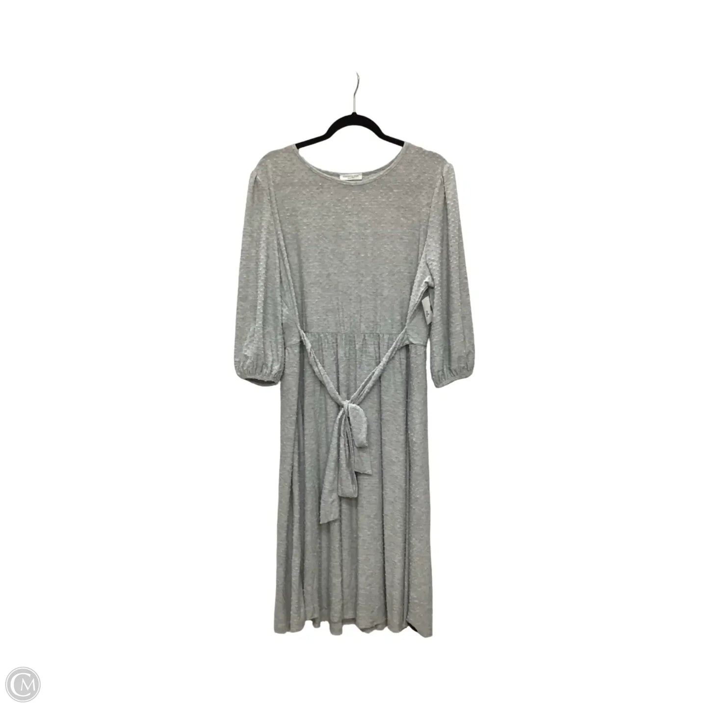 Dress Casual Midi By Chicsoul In Grey, Size: 2x