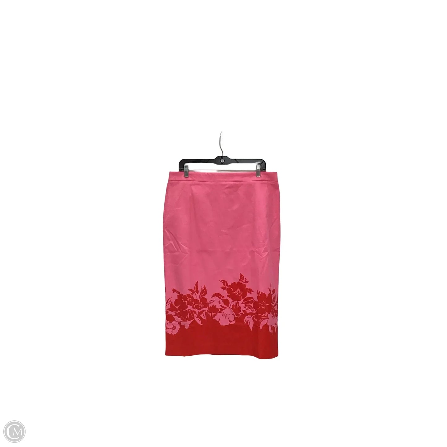 Skirt Midi By Talbots In Pink & Red, Size: 12