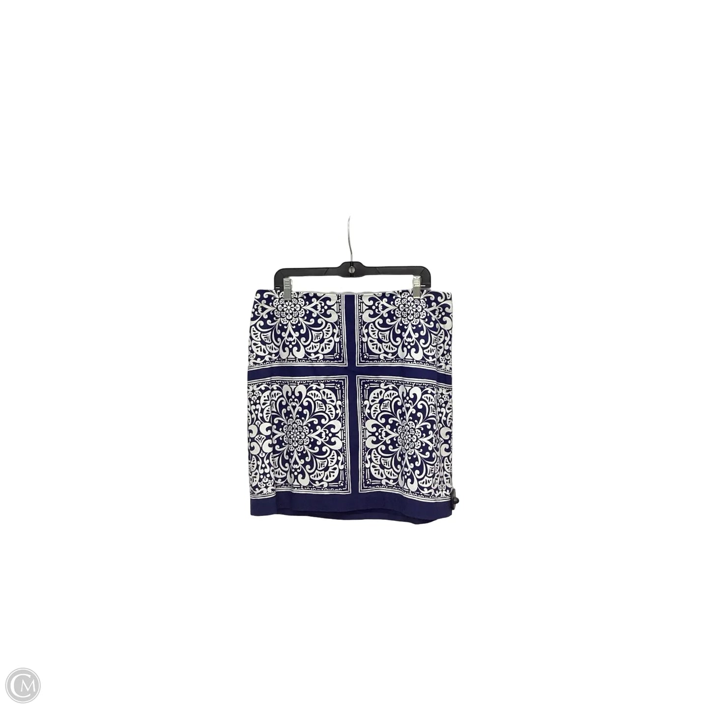 Skirt Mini & Short By Talbots In Blue & White, Size: 12
