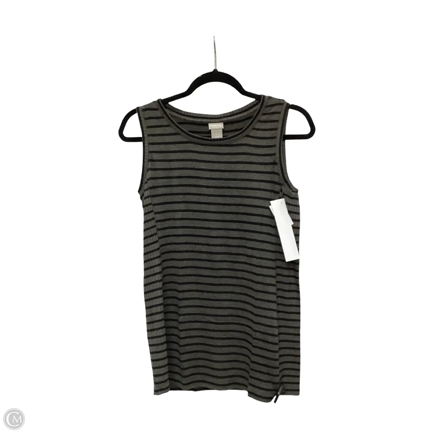 Blouse Sleeveless By Chicos In Striped Pattern, Size: S