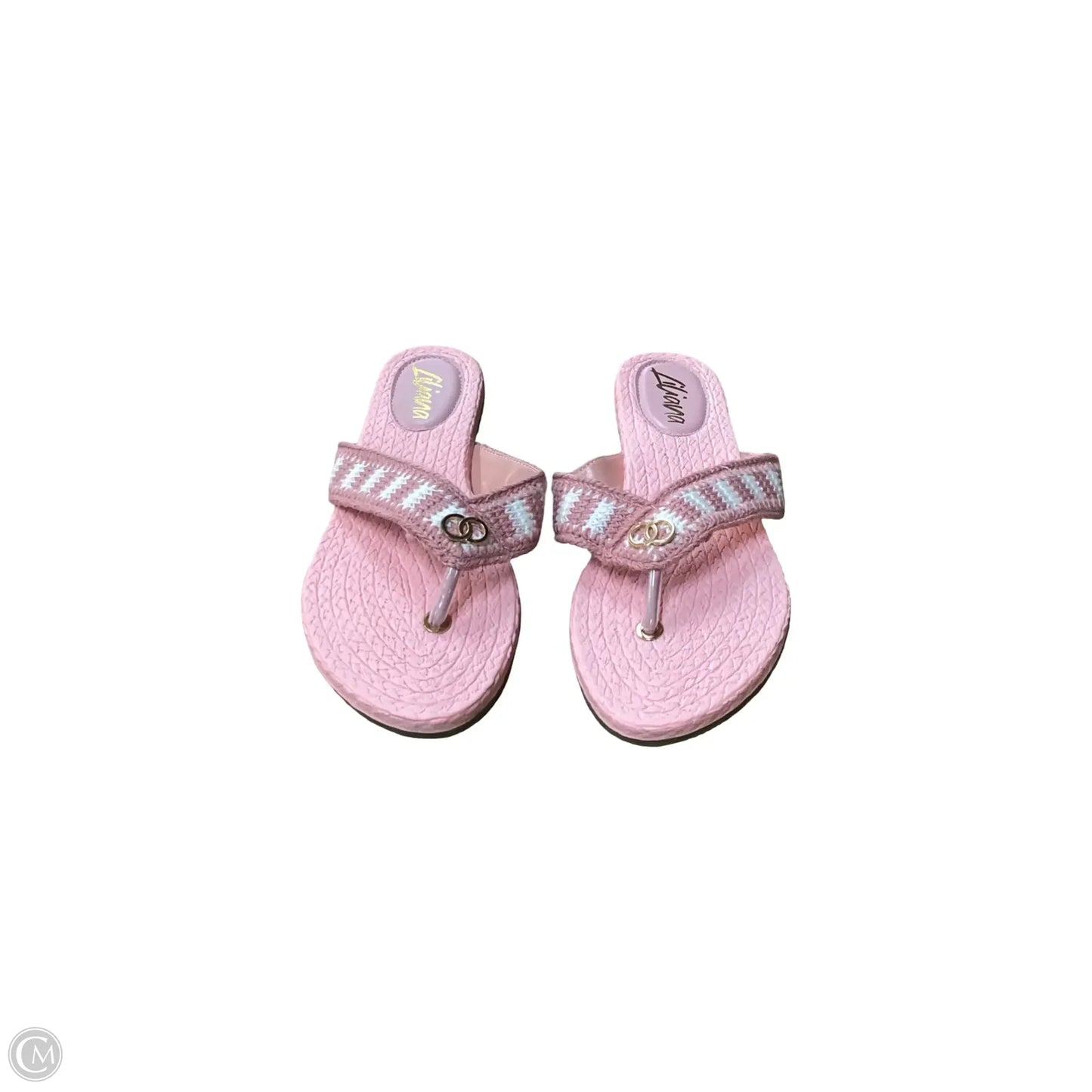 Sandals Flip Flops By Liliana In Pink, Size: 8