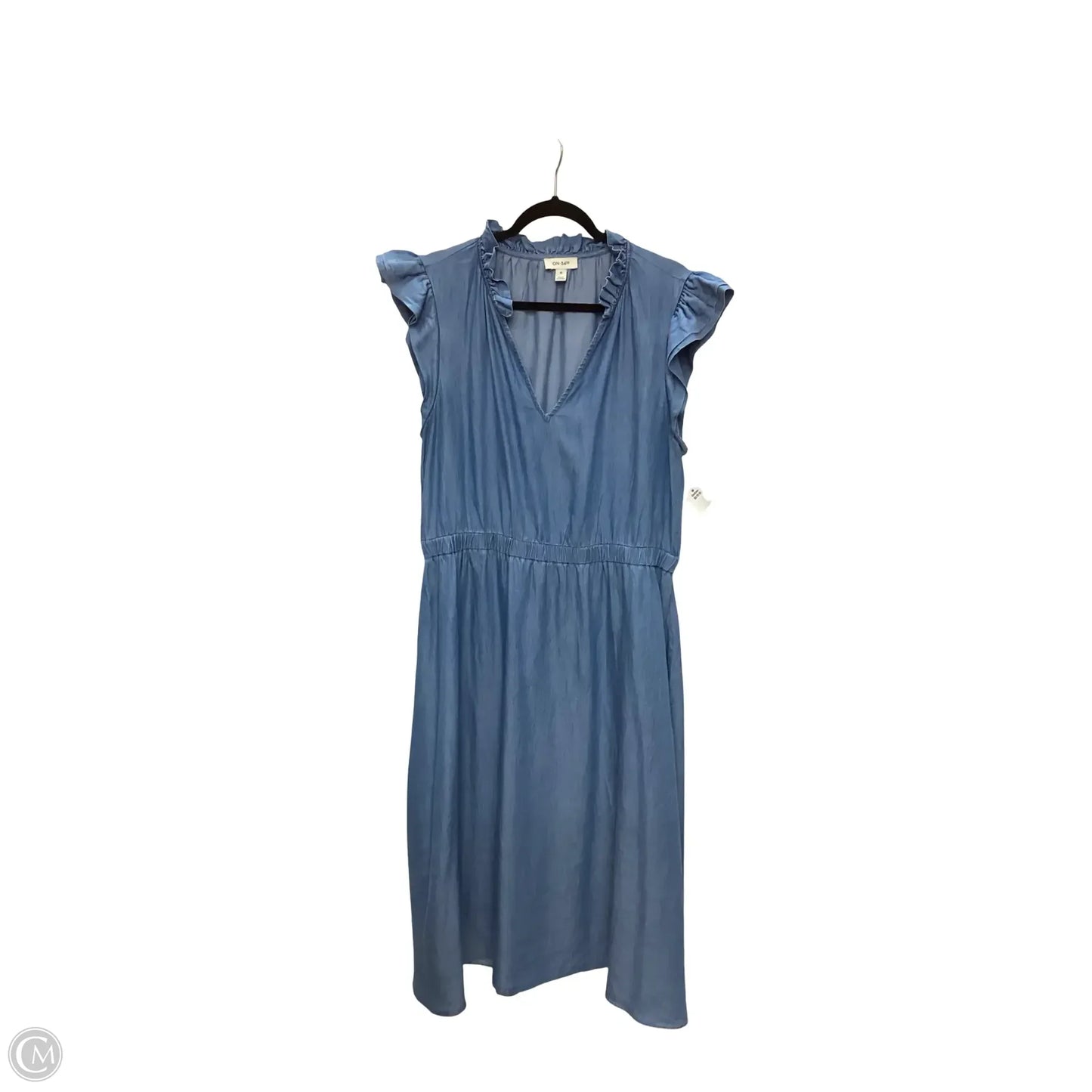 Dress Casual Midi By On 34th In Blue, Size: 1x