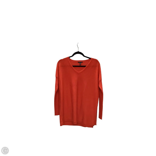 Designer Sweater By Eileen Fisher In Paisley Print, Size: Xs