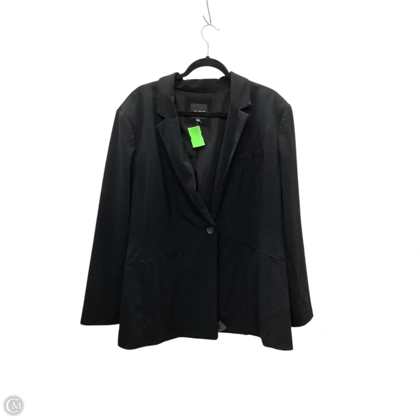 Blazer By Clothes Mentor In Black, Size: 24