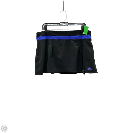 Athletic Skort By Adidas In Black, Size: L