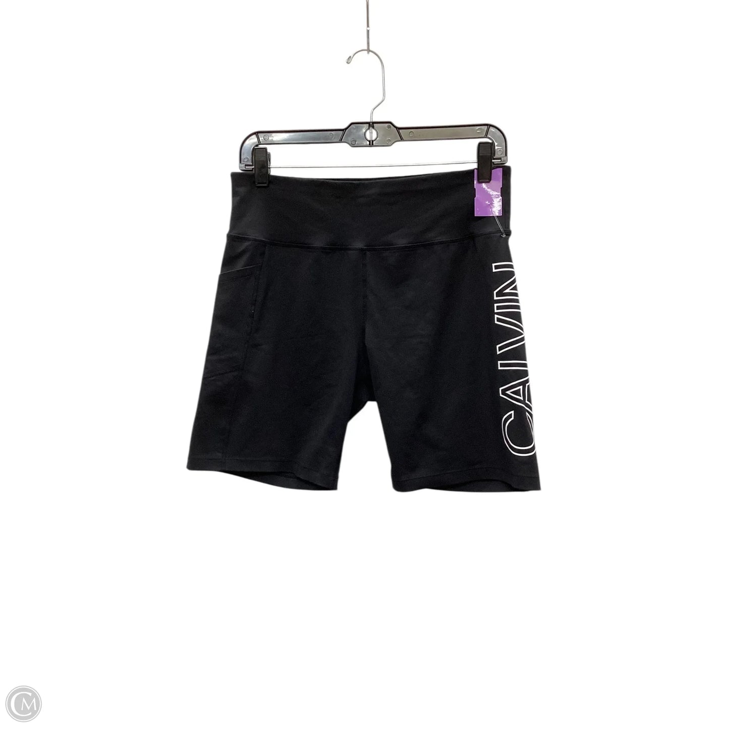 Athletic Shorts By Calvin Klein In Black, Size: L