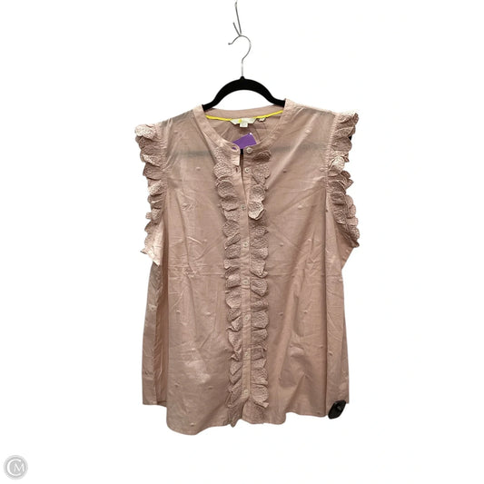 Top Sleeveless By Boden In Pink, Size: 16