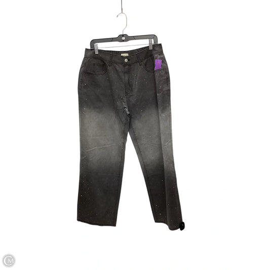 Jeans Wide Leg By Pol In Grey, Size: L