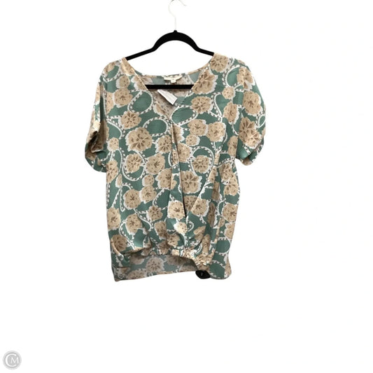 Top Short Sleeve By Entro In Multi-colored, Size: L