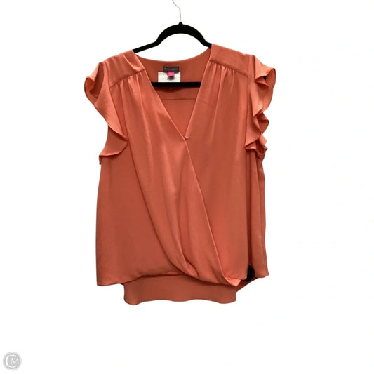 Top Sleeveless By Vince Camuto In Orange, Size: L
