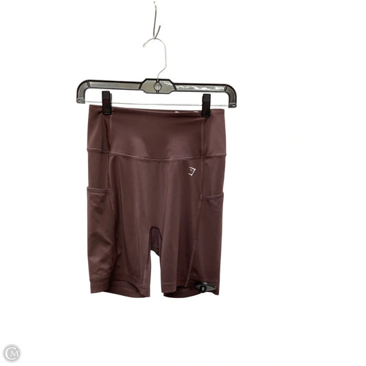 Athletic Shorts By Gym Shark In Brown, Size: S