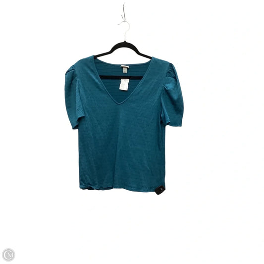 Top Short Sleeve By A New Day In Blue, Size: L