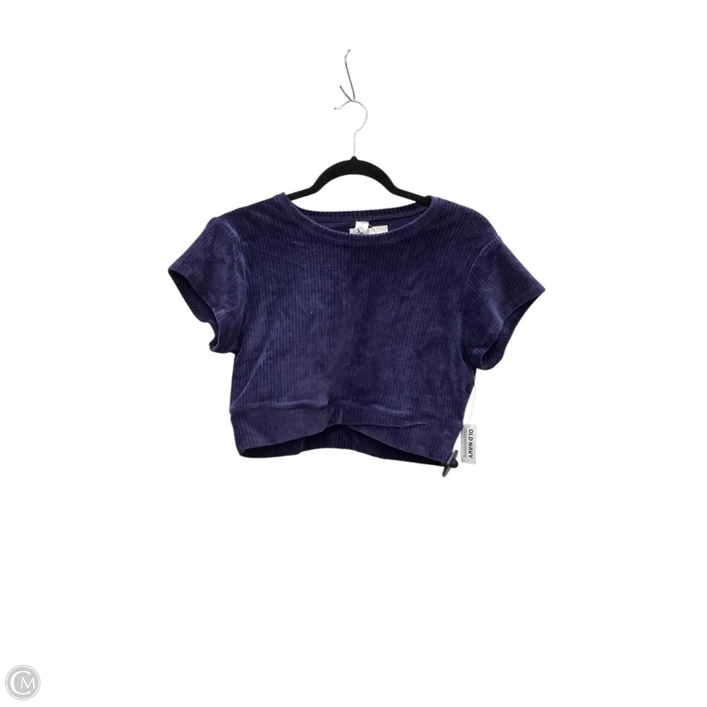 Top Short Sleeve Basic By Old Navy In Blue, Size: L