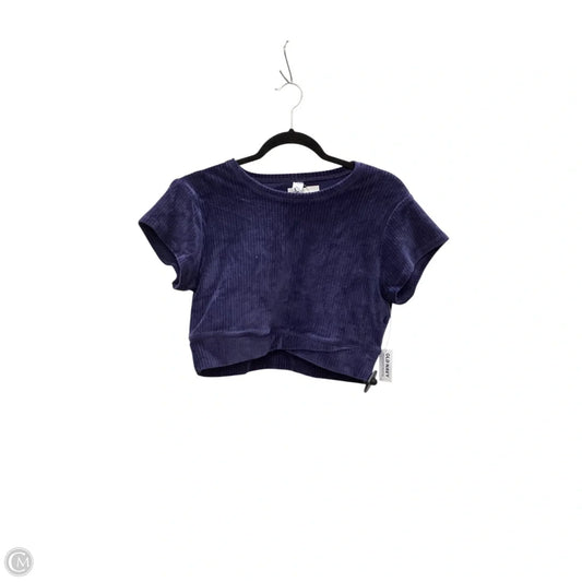 Top Short Sleeve Basic By Old Navy In Blue, Size: L