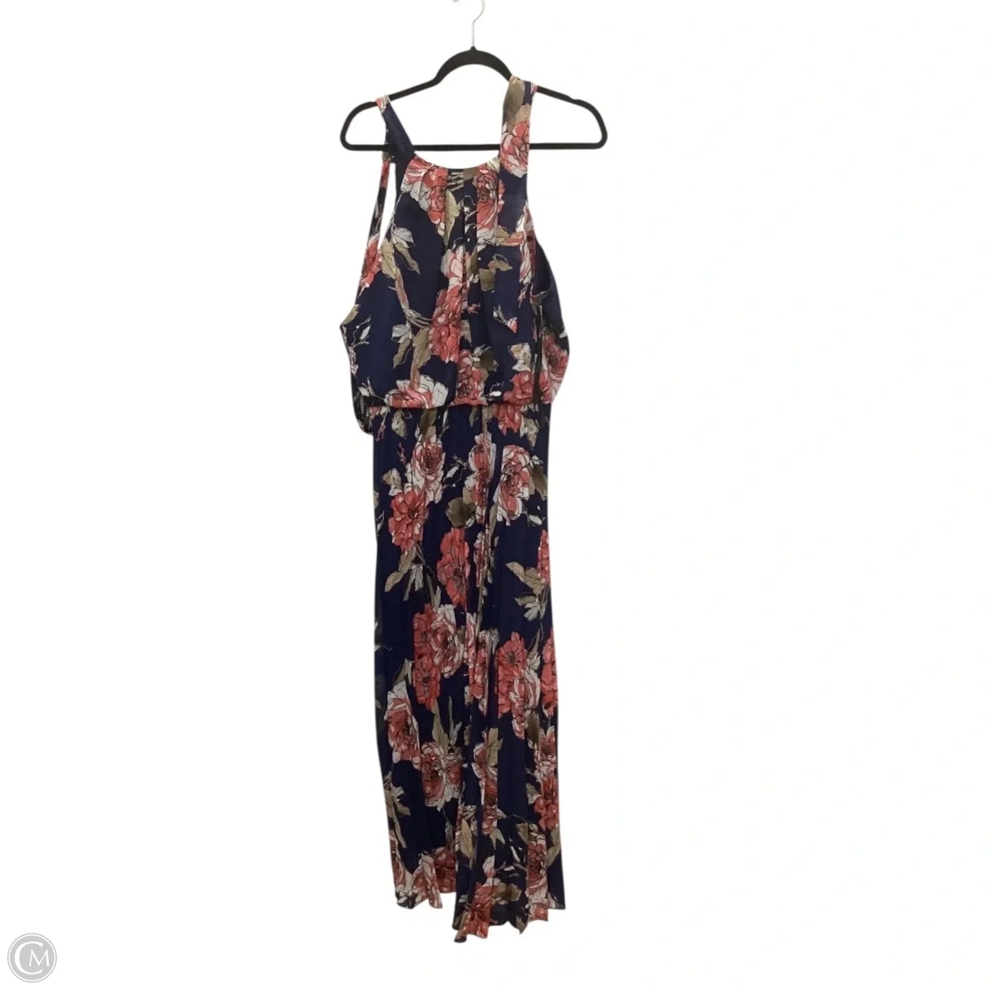 Dress Casual Maxi By Bisou Bisou In Blue, Size: 12