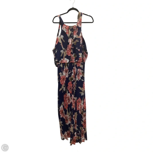 Dress Casual Maxi By Bisou Bisou In Blue, Size: 12