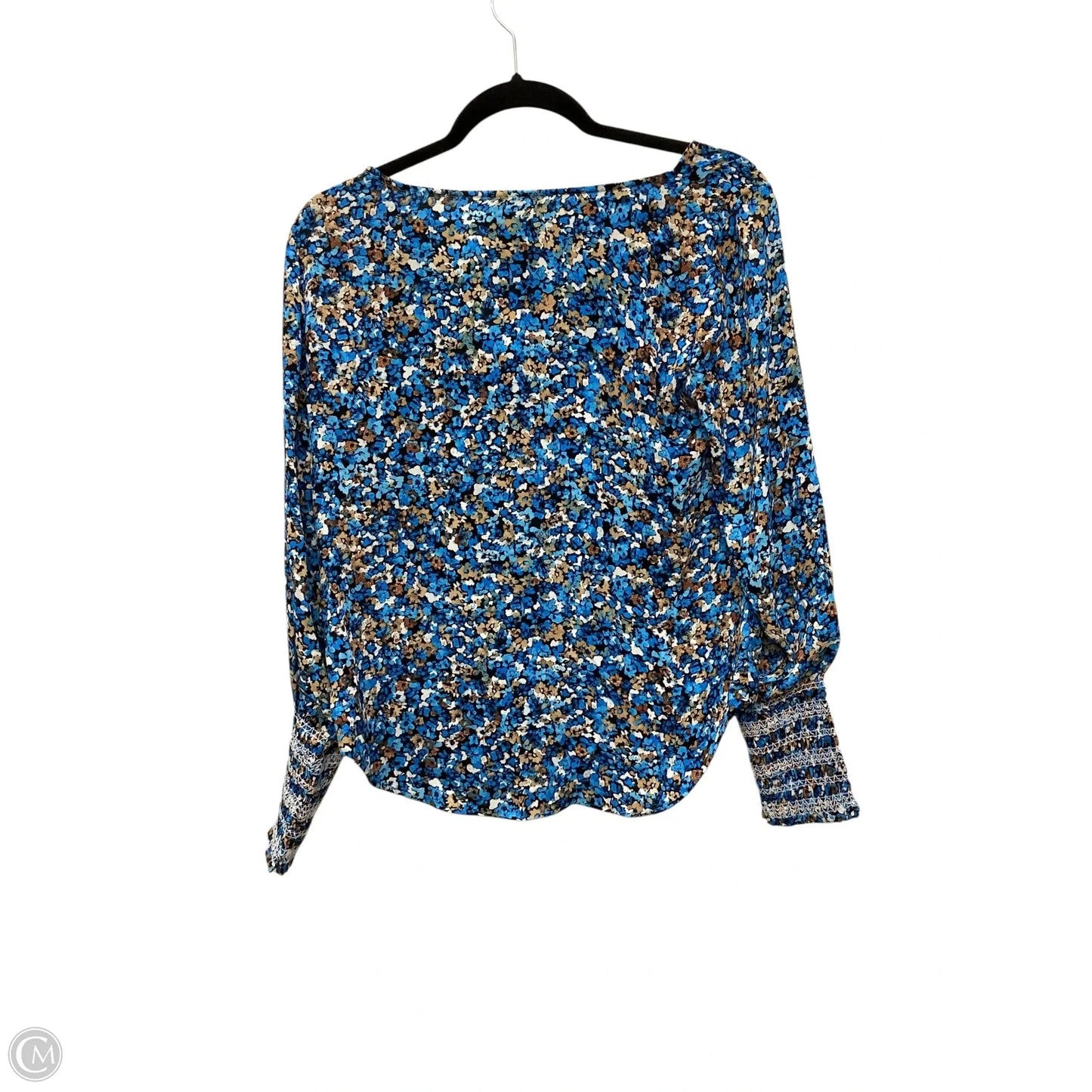 Top Long Sleeve By Ann Taylor In Blue, Size: S
