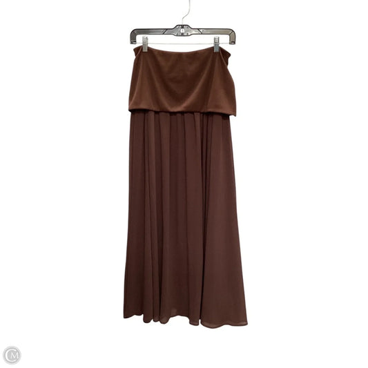 Skirt Maxi By Anthropologie In Brown, Size: S