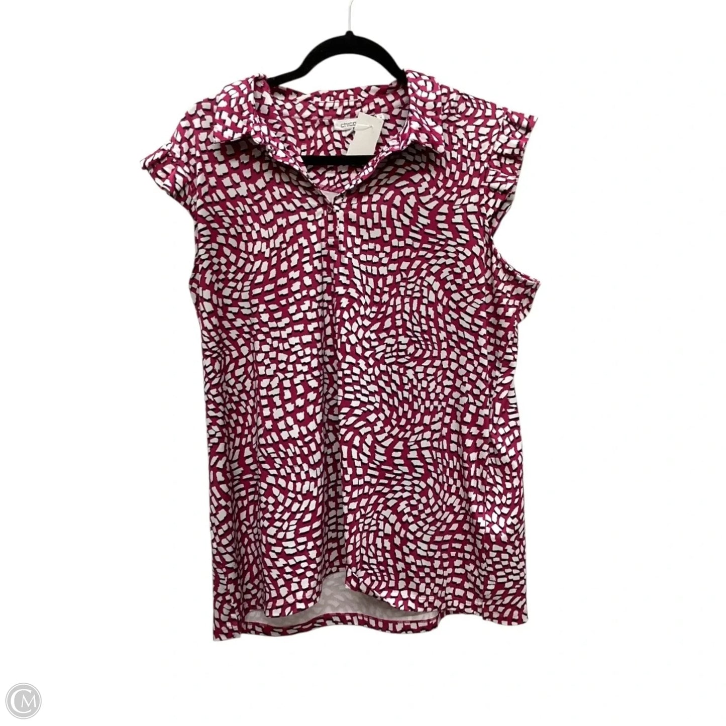 Top Sleeveless By Chicos In Multi-colored, Size: 16