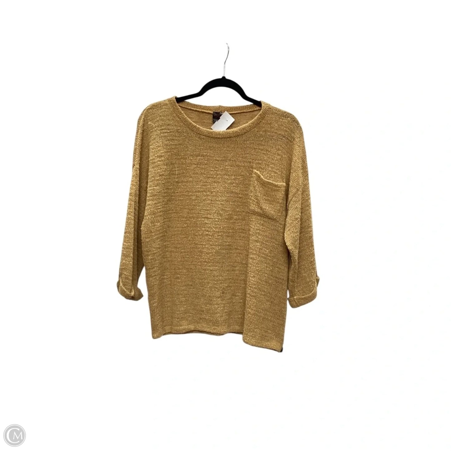 Top Long Sleeve By Clothes Mentor In Yellow, Size: M