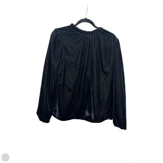Top Long Sleeve By Ann Taylor In Black, Size: M