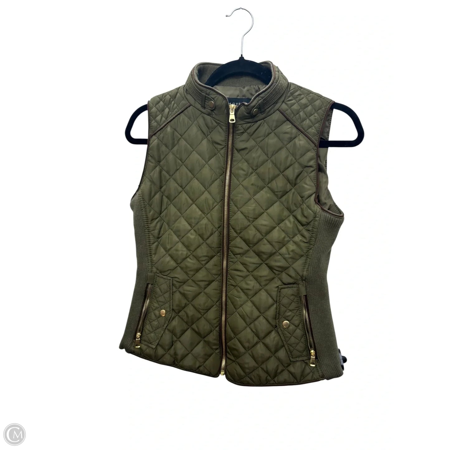 Vest Puffer & Quilted By Love Tree In Green, Size: S