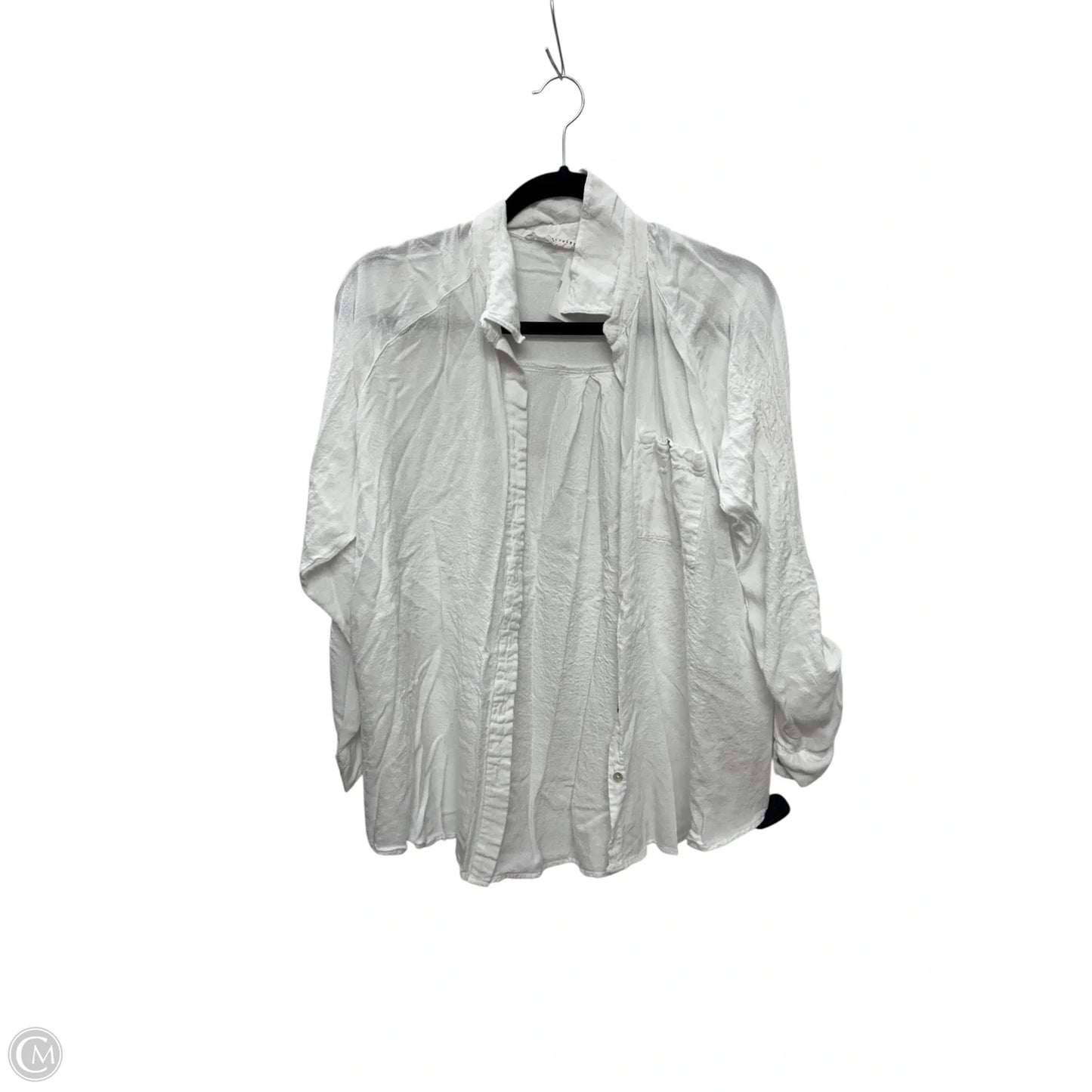 Top Long Sleeve Basic By Jane And Delancey In White, Size: L