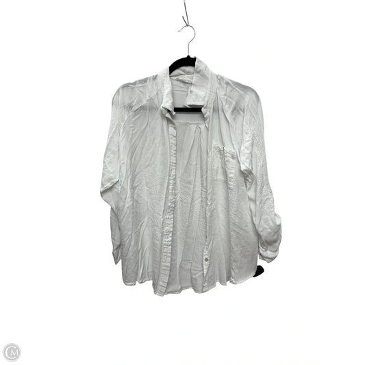 Top Long Sleeve Basic By Jane And Delancey In White, Size: L