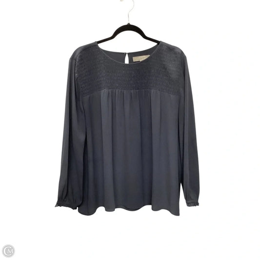 Top Long Sleeve By Loft In Grey, Size: Xl
