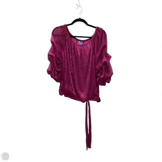 Top 3/4 Sleeve By Cece In Pink, Size: L