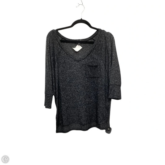 Top Long Sleeve By Moa Moa In Grey, Size: S