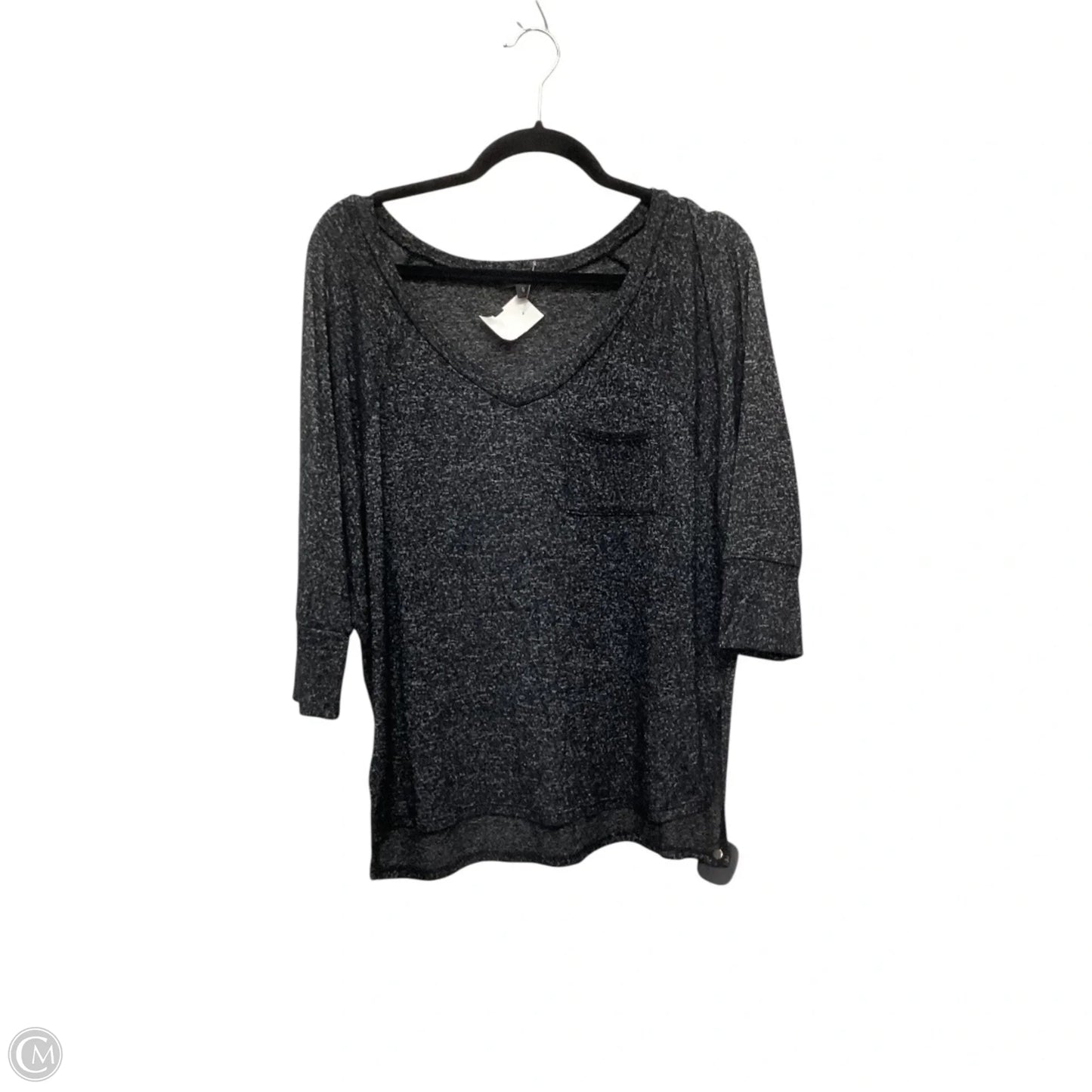 Top Long Sleeve By Moa Moa In Grey, Size: S