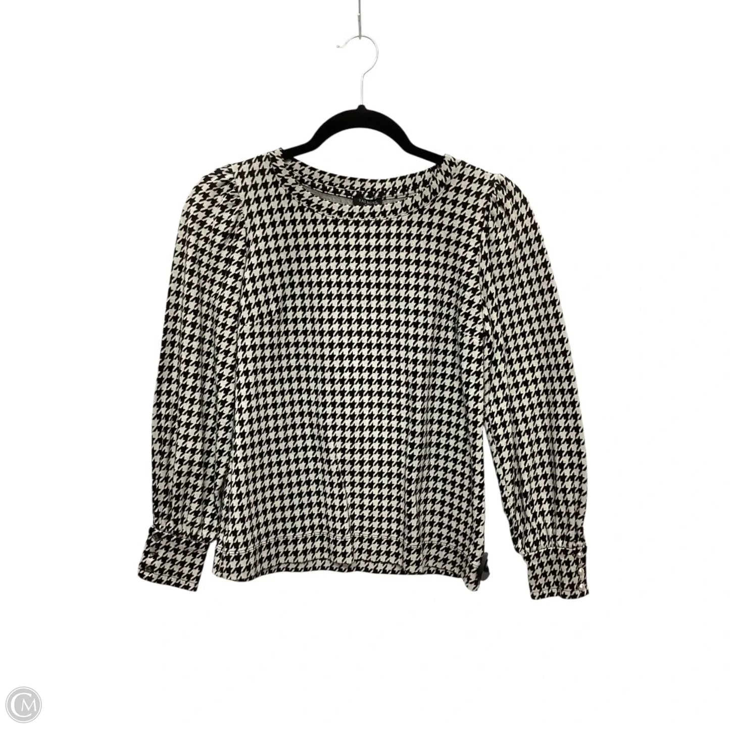 Top Long Sleeve By Talbots In Black & White, Size: Sp