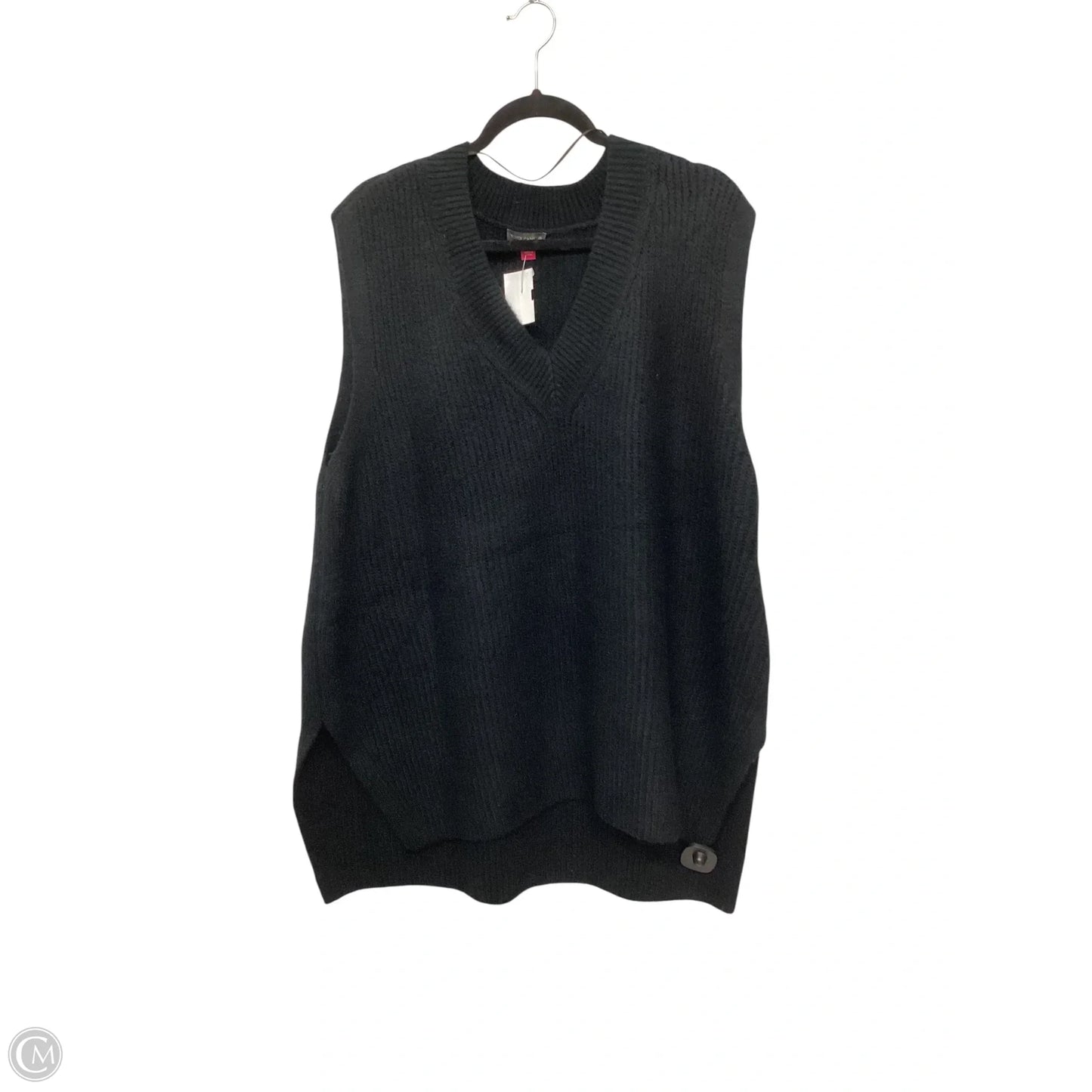 Vest Sweater By Vince Camuto In Black, Size: Xl