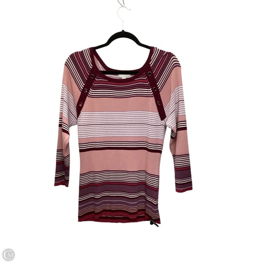 Top Long Sleeve By New York And Co In Striped Pattern, Size: Xl