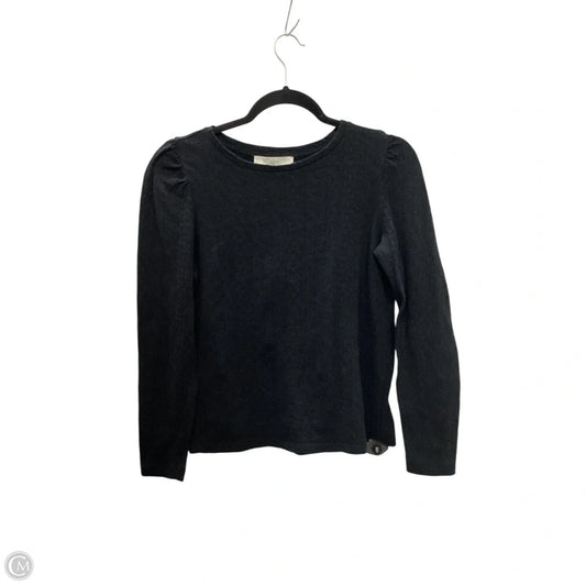 Top Long Sleeve By Loft In Black, Size: S