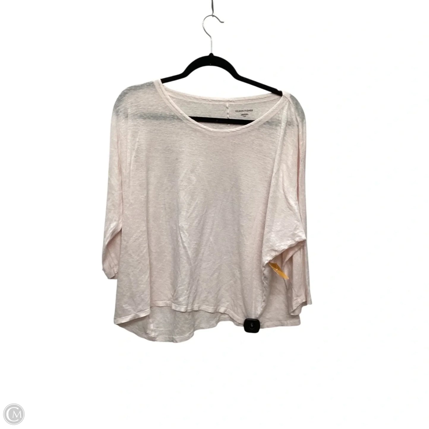 Top Long Sleeve By Eileen Fisher In Pink, Size: S