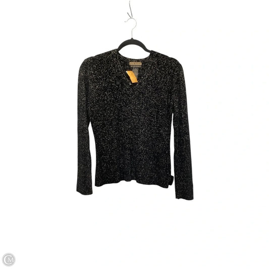 Top Long Sleeve By Finity In Black, Size: M