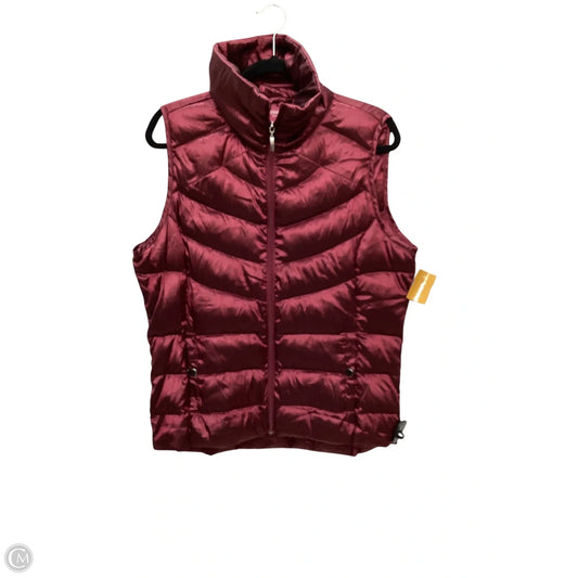 Vest Puffer & Quilted By Liz Claiborne In Red, Size: L