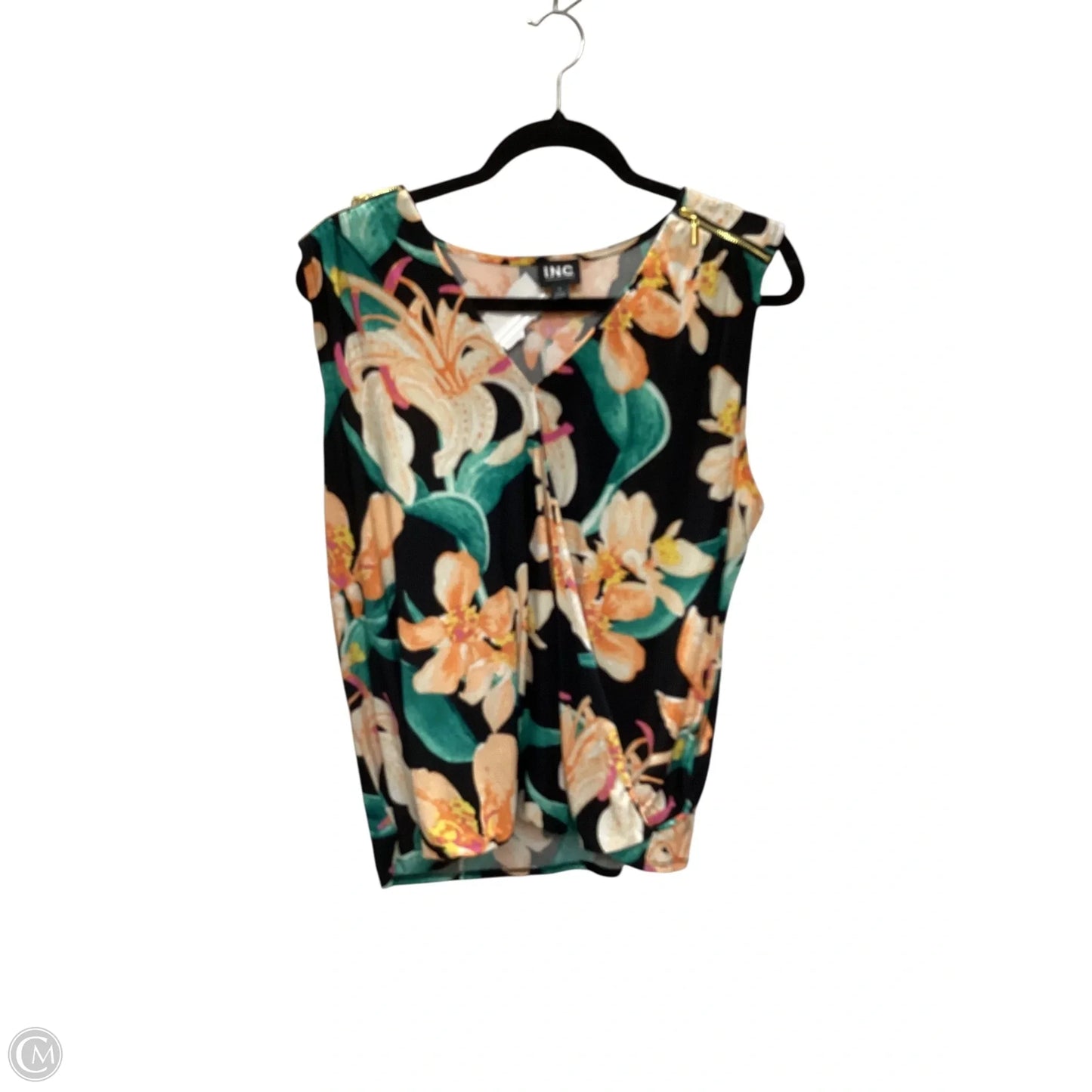 Top Sleeveless By Inc In Multi-colored, Size: L