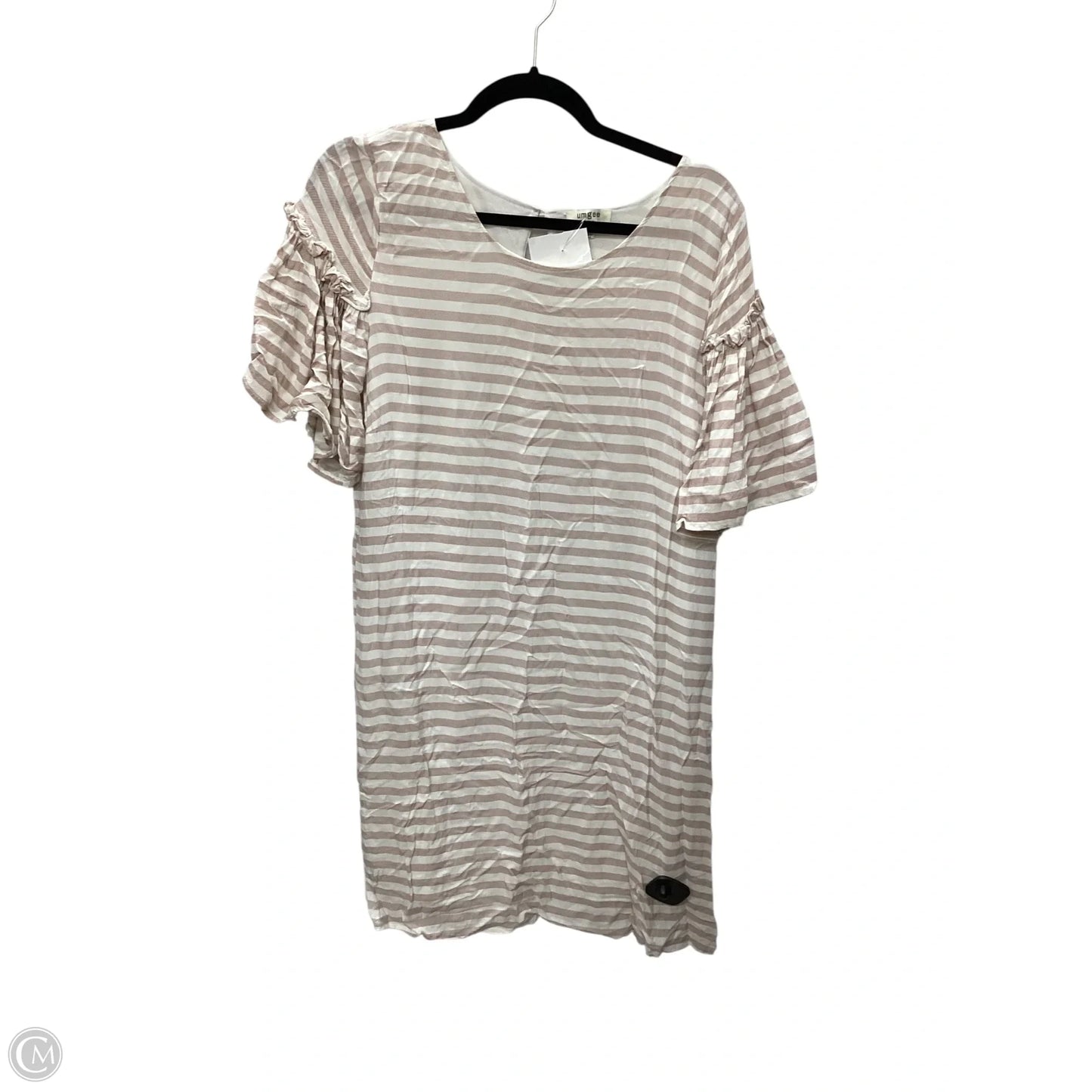 Dress Casual Midi By Umgee In Striped Pattern, Size: L