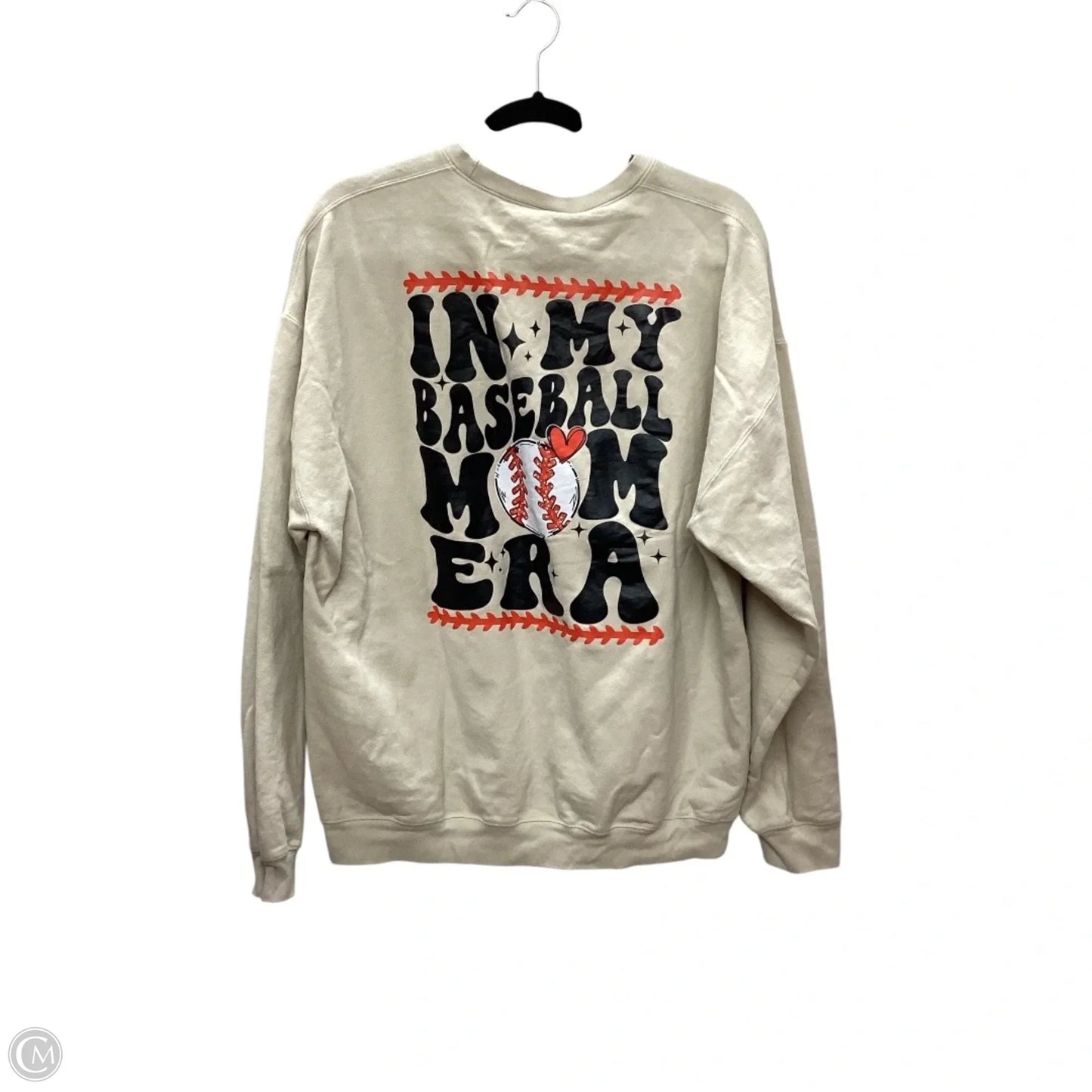 Sweatshirt Crewneck By Gildan In Tan, Size: Xl
