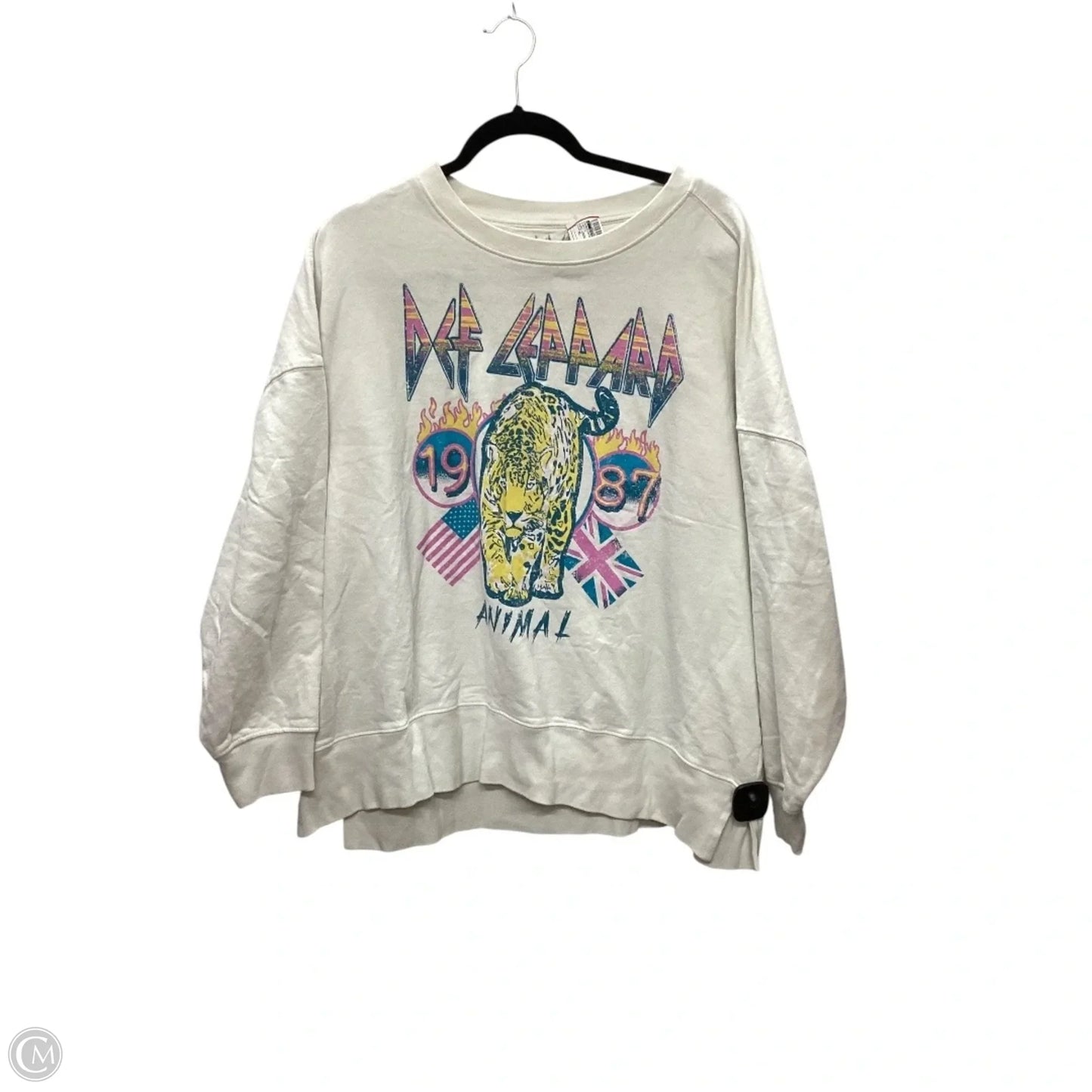 Sweatshirt Crewneck By Clothes Mentor In White, Size: Xl